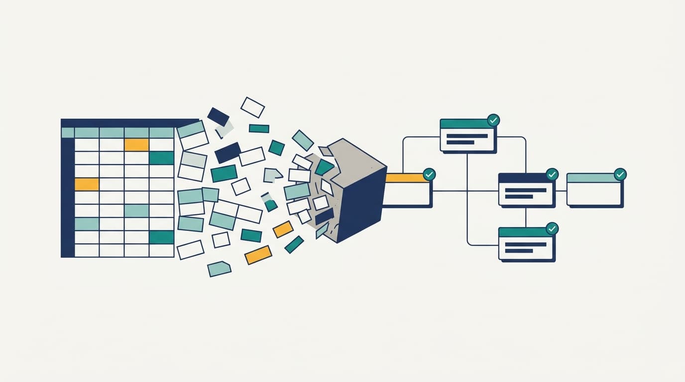 Spreadsheets vs workflow management for recurring processes